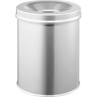 Durable Papierkorb safe rund Silber 15l von Durable