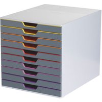 Durable Schubladenbox VARICOLOR, Anzahl Fächer: 10 von Durable