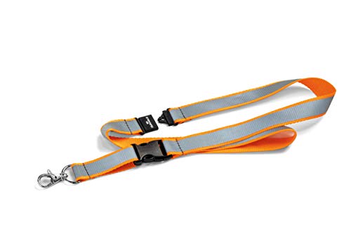 Durable Sicherheits-Schlüsselband reflektierend, mit Karabiner und Sicherheitsverschluss, 1 Stück, orange, 869209 von Durable