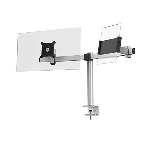 Durable Tischhalter für 1 Monitor 21-27" und 1 Tablet 7-13", mit Tischklemme, 360° drehbar, neigbar, höhenverstellbar, silber, 508723 Durable Tischhalter für 1 Monitor 21-27" und 1 Tablet 7-13", mit Tischklemme, 360° drehbar, neigbar, höhenverstellbar, silber, 508723 von Durable