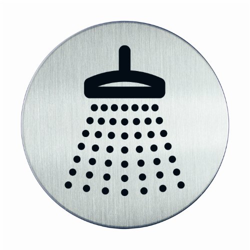 Durable Türschild Piktogramm 83 mm Dusche (5 Stück) von Durable
