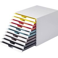 Durable VARICOLOR MIX 10 - 7630 763027 Schubladenbox Weiß DIN A4, DIN C4, Folio, Letter Anzahl der von Durable