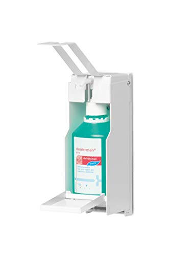 Durable Wandspender für Desinfektionsmittel oder Seife, mit langem Armhebel, flexible Anpassung an Flaschengrößen bis 500 ml, weiß, 589302 Durable Wandspender für Desinfektionsmittel oder Seife, mit langem Armhebel, flexible Anpassung an Flaschengrößen bis 500 ml, weiß, 589302 von Durable