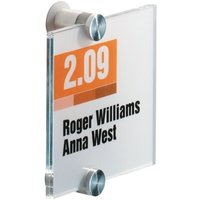 Tür-/Infoschild B105xH105mm Sichtfenster Acryl Rückenteil Acryl von Durable