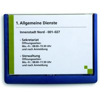 DURABLE Türschild 21,0 x 14,85 cm dunkelblau von Durable