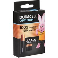 4 DURACELL Batterien Optimum Micro AAA 1,5 V von Duracell