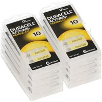 60x Duracell Hörgerätebatterie DA10 Zn 1,4V Hearing Aid von Duracell