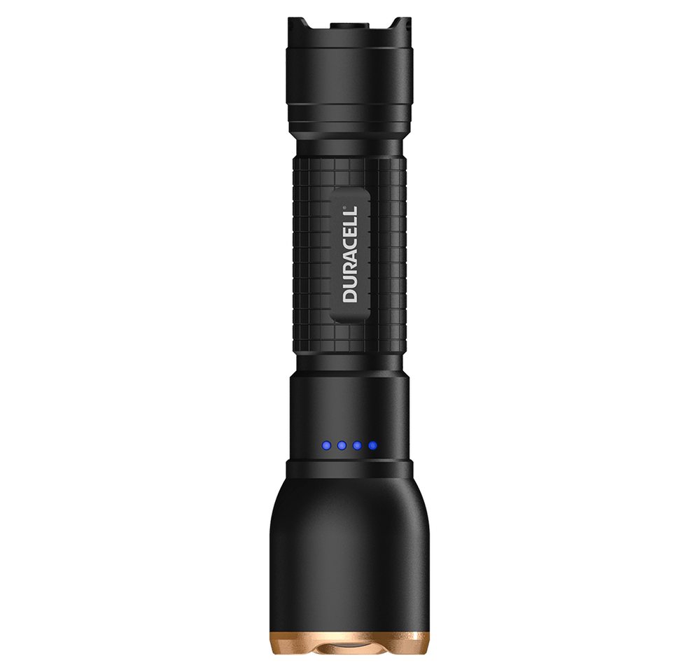 Duracell LED Taschenlampe DF1500R, aufladbar USB-C in & out von Duracell