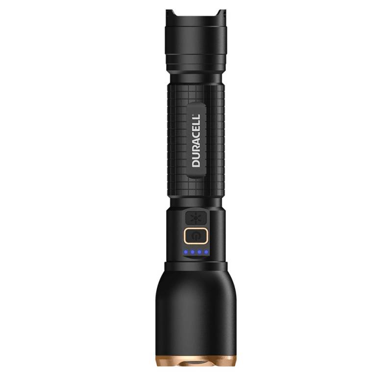 Duracell LED Taschenlampe DF3000R, aufladbar USB-C in & out von Duracell