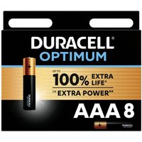 Duracell - Optimum Micro (AAA)-Batterie Alkali-Mangan 1.5 v 8 St. von Duracell