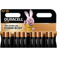 Duracell - Plus Power Boost Mignon (AA)-Batterie Alkali-Mangan 1.5 v 10 St. von Duracell