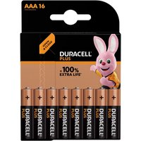 Duracell - Plus-AAA CP16 Micro (AAA)-Batterie Alkali-Mangan 1.5 v 16 St. von Duracell