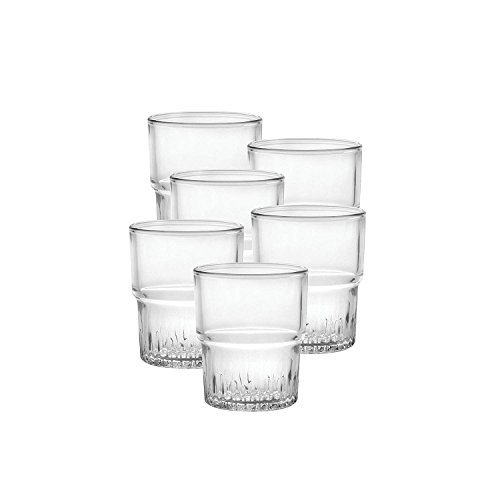 Duralex 1013AB06A0111 Empilable Trinkglas, Wasserglas, Saftglas, 160ml, Glas, transparent, 6 Stück von Duralex