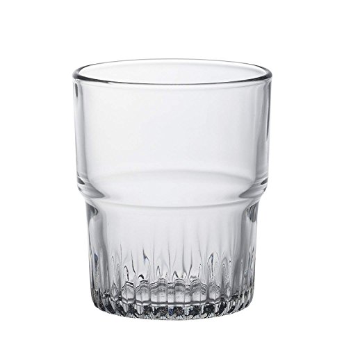 Duralex 1014AB06A0111 Empilable Trinkglas, Wasserglas, Saftglas, 200ml, Glas, transparent, 6 Stück von Duralex