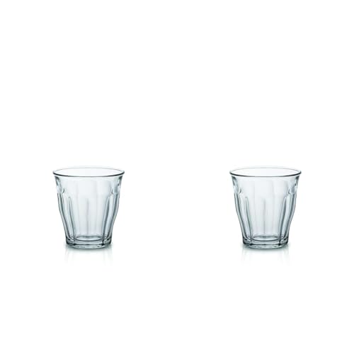 Duralex 1024AB06/6 Becherglas, 130 ml Fassungsvermögen, transparent, 6 Stück (Packung mit 2) von Duralex