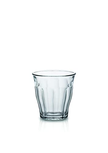 Duralex 1024AB06A0111 Picardie Six Trinkglas, Wasserglas, Saftglas, 130ml, Glas, transparent, 6 Stück von Duralex