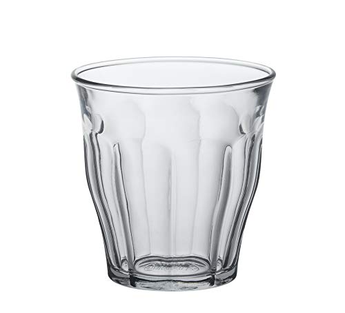 Duralex 1024AC04A0111 Picardie Quatre Trinkglas, Wasserglas, Saftglas, 130ml, Glas, transparent, 4 Stück von Duralex