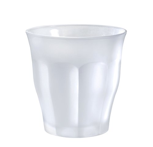 Duralex Set 6 Gläser gehärtetes Glas 25cl stapelbar, robuste Küchengläser für Wasser Saft Limonade, täglicher Gebrauch, bunte Farben, spülmaschinenfest, Picardie-Kollektion von Duralex