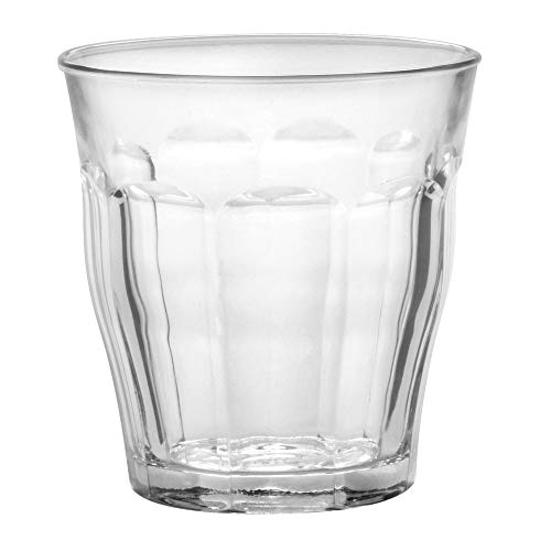 Duralex 1028AC04C0111 Picardie Quatre Trinkglas, Wasserglas, Saftglas, 310ml, Glas, transparent, 4 Stück von Duralex