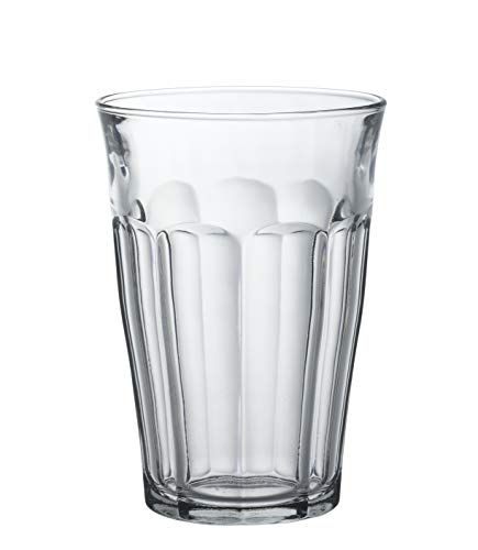 Duralex 1029AB06A0111 Picardie Six Trinkglas, Wasserglas, Saftglas, 360ml, Glas, transparent, 6 Stück von Duralex