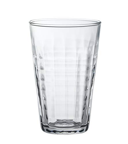 Duralex 1034AB06A0111 Prisme Trinkglas, Wasserglas, Saftglas, 330ml, Glas, transparent, 6 Stück von Duralex