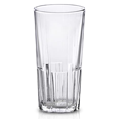 Duralex 1084AB06A0111 Jazz Longdrinkglas, Saftglas, Wasserglas, 300ml, Glas, transparent, 6 Stück von Duralex