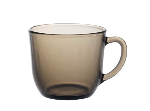 Duralex 4014CR06C0111 Lys Créole Kaffeetasse, Kaffeebecher, 220ml, Glas, braun, 6 Stück von Duralex