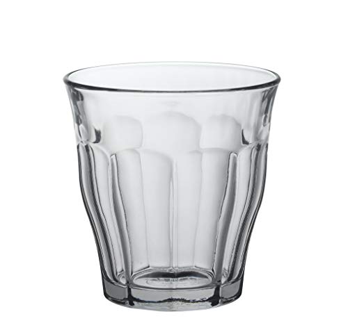 Duralex 1025AC04C0111 Picardie Quatre Trinkglas, Wasserglas, Saftglas, 160ml, Glas, transparent, 4 Stück von Duralex