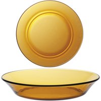 Duralex LYS AMBER tiefer Teller orange 195 x 35 mm - 6er Set von Duralex
