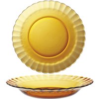 Duralex PICARDIE AMBER tiefer Teller orange 230 x 35 mm - 6er Set von Duralex