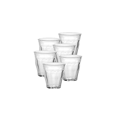 Duralex 1023AB06A0111 Picardie Six Trinkglas, Dessertglas, 90ml, Glas, transparent, 6 Stück von Duralex