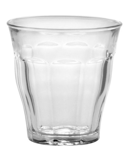 Duralex 1025AB06A2111 Picardie Six Trinkglas, Wasserglas, Saftglas, 160ml, Glas, transparent, 6 Stück von Duralex