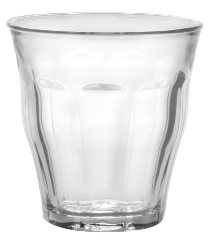 Duralex 1027AB06A0111 Picardie Six Trinkglas, Wasserglas, Saftglas, 250ml, Glas, transparent, 6 Stück von Duralex