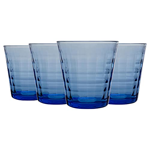 Duralex Prisme -Trinkgläser - 220ml Trinkgläser Für Wasser, Saft - Blau - Pack Von 8 von Duralex