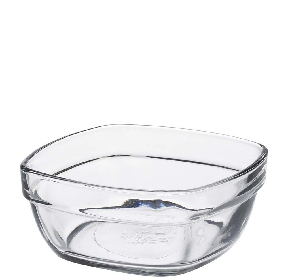 Duralex Schüssel Lys, Glas gehärtet, Stapelschale quadratisch 9cm 160ml Glas gehärtet transparent 1 Stück von Duralex