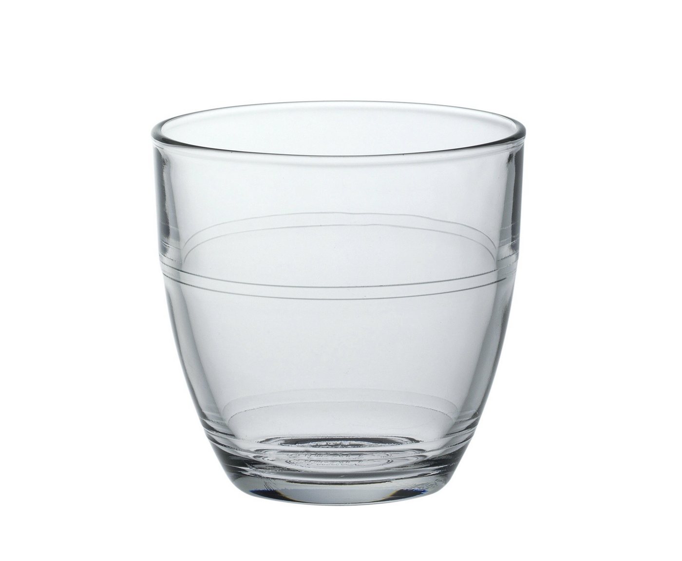 Duralex Tumbler-Glas Gigogne, Glas gehärtet, Tumbler Trinkglas stapelbar 90ml Glas gehärtet transparent 6 Stück von Duralex