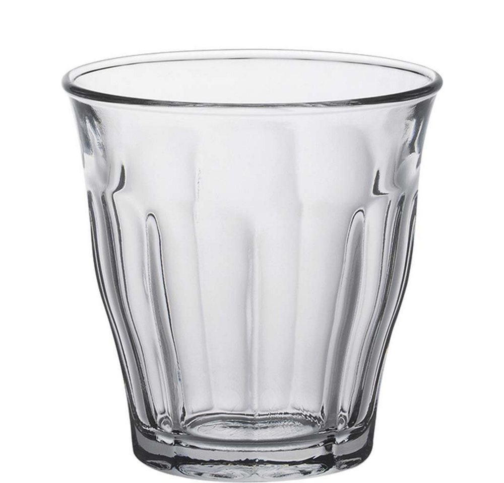 Duralex Tumbler-Glas Picardie, Glas gehärtet, Tumbler Trinkglas 90ml Glas gehärtet transparent 6 Stück von Duralex