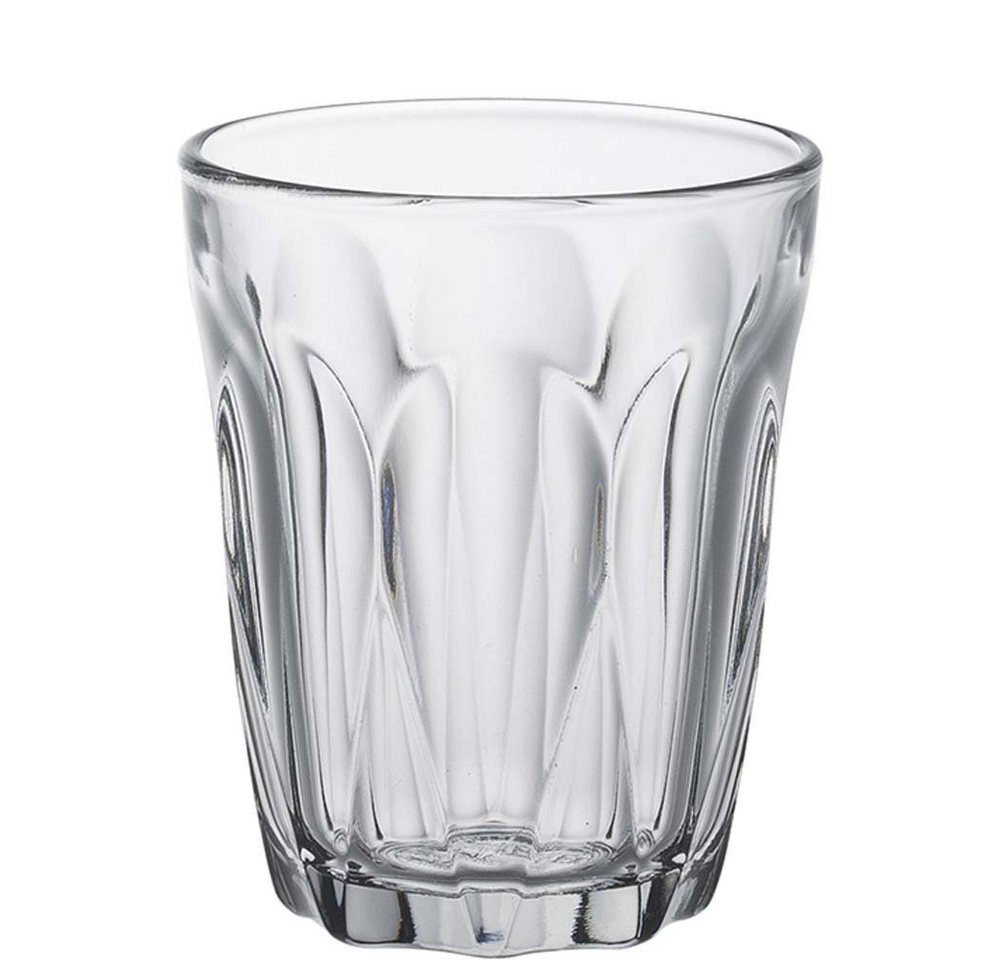 Duralex Tumbler-Glas Provence, Glas gehärtet, Tumbler Trinkglas 90ml Glas gehärtet transparent 6 Stück von Duralex