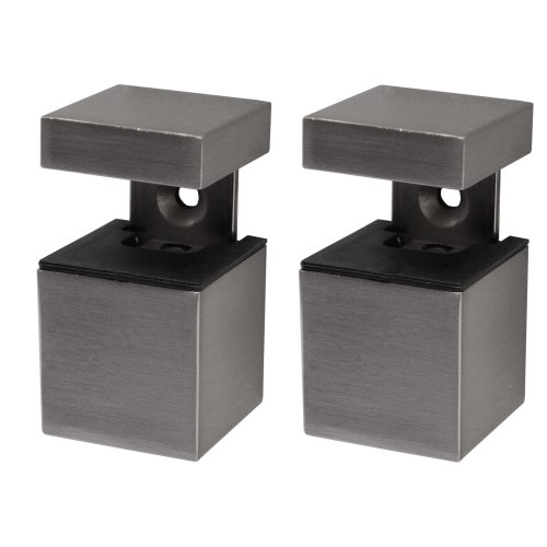 Duraline Cube Kubus Mini Regalträger, Metall, Gebürstet Nickel, 12 x 3.5 x 17 cm, 2-Einheiten von DURAline