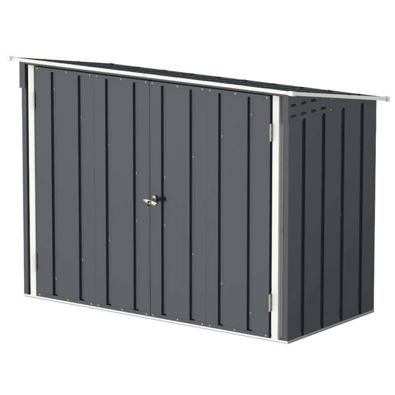 Duramax Fahrradgarage 2x1m aus Metall in Grau von Duramax