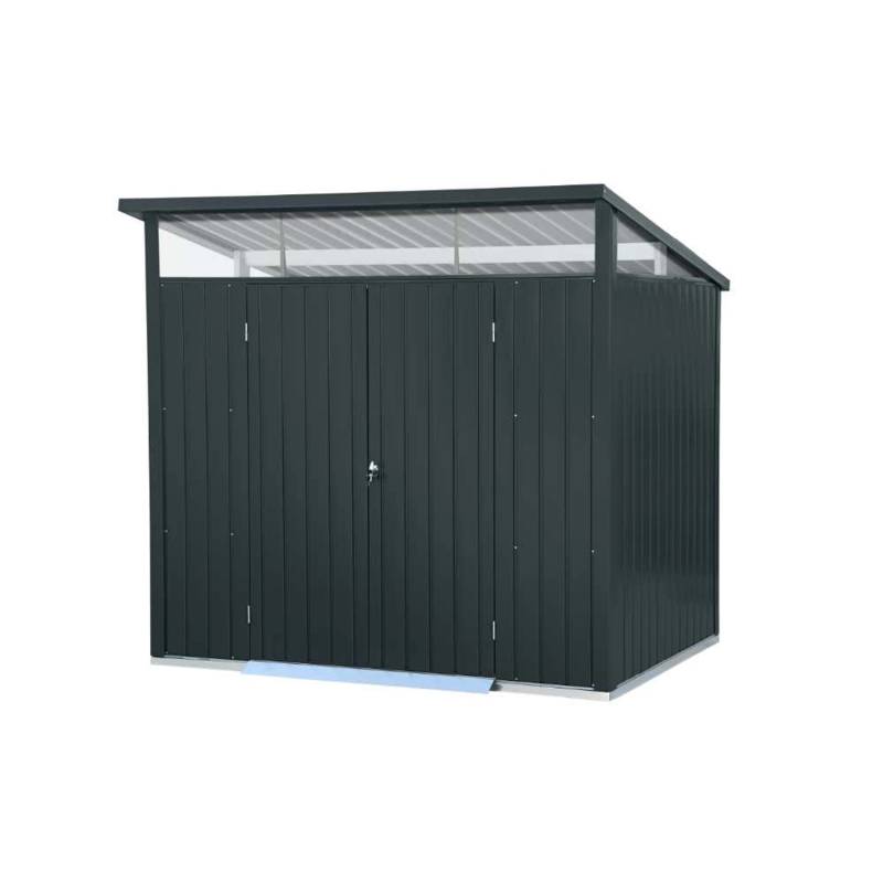Duramax Metall-Gerätehaus 2,5x2m Doppeltür in Grau von Duramax