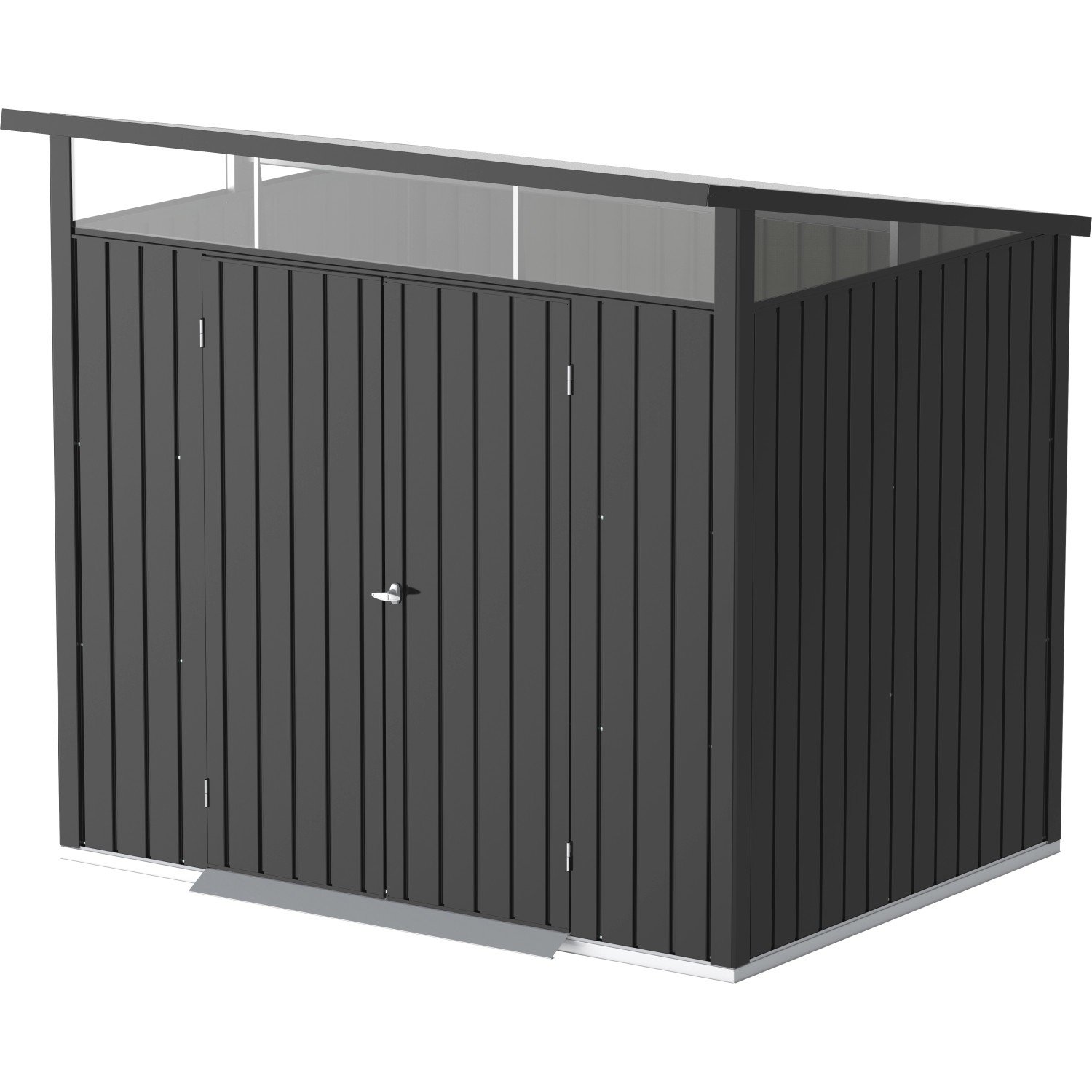 Duramax Metallgerätehaus Palladium 8x6 Anthrazit 249,2 cm x 231,3 cm x 202,9 cm von Duramax