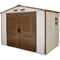 Kunststoffgerätehaus Duramax Storeall 3,9 m² mit Fußbodenkonstruktion von Duramax