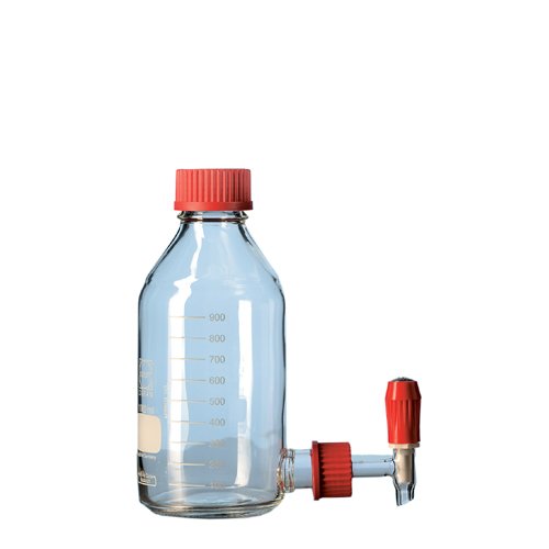 DURAN 24 703 73 Stutzenflasche, Hals mit DIN-Gewinde GL 45, Bodentubus GL 32, 5000ml Inhalt von Duran