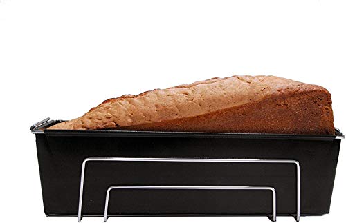 Durandal Brotbackform - Brotform Wiederverwendbar - Backblech Brot Backen - Backform Rechteckig - Kastenform Kuchen - Silikon Backform Alternative - Grillschale (30 x 10,5 x 8 cm) von Durandal
