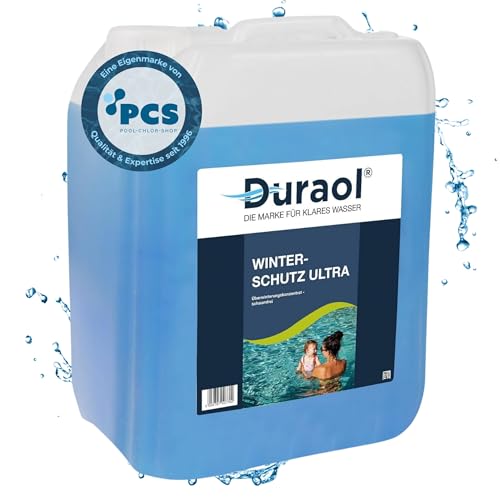 Duraol 5L Winterschutz Ultra - Pool Überwinterungskonzentrat - hochkonzentriertes Wintermittel für Pools - schaumfreier Winterkonservierer - perfekt zum Poolwasser Winterfest Machen von Duraol