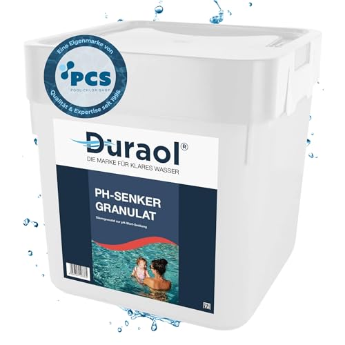 Duraol 7,5kg pH Senker Granulat für Pools - wirksames pH Granulat - pH Minus zur optimalen pH-Wert Regulierung - pH Wert im Pool senken von Duraol