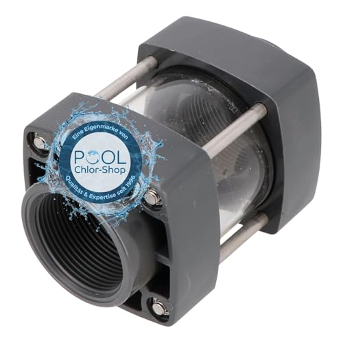 Duraol PVC-U Schauglas mit Innengewinde 2" I Sichtglas transparent I Langlebiges & UV-beständiges Pool Zubehör zur Kontrolle von Wasser | PVC-U Klebefittings | PVC Fitting für Pool von Duraol