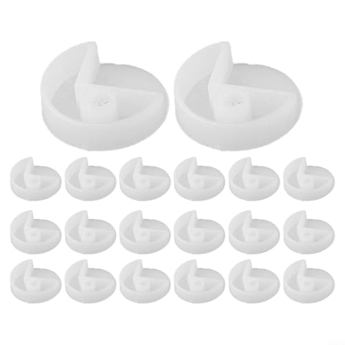 2050 Stück Kunststoff-Spiegel-Befestigungsclips und Schrauben Befestigungsset für rahmenlose Glasinstallation an Schränken, Wänden und Türen (A 20 Stück) von Durashmall