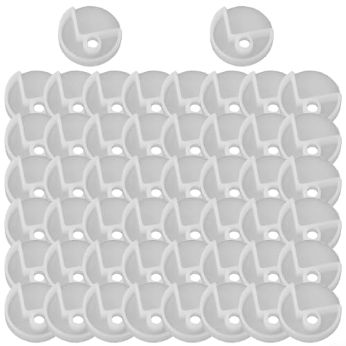 2050 Stück Kunststoff-Spiegel-Befestigungsclips und Schrauben Befestigungsset für rahmenlose Glasinstallation an Schränken, Wänden und Türen (A 50 Stück) von Durashmall